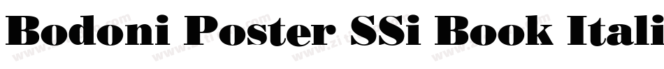 Bodoni Poster SSi Book Italic字体转换